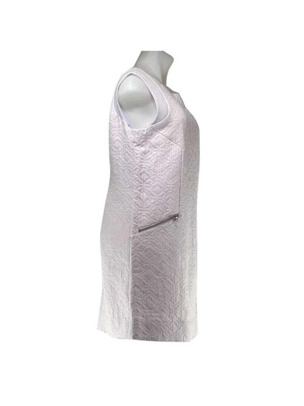 J. Crew Womens Sleeveless Textured Shift Dress S Lavender